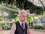 Me carrying a sword at a wedding.